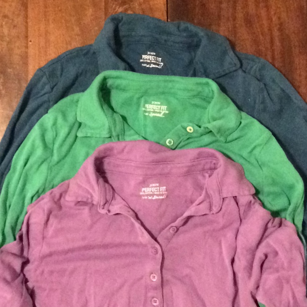 Long Sleeve J Crew Polo